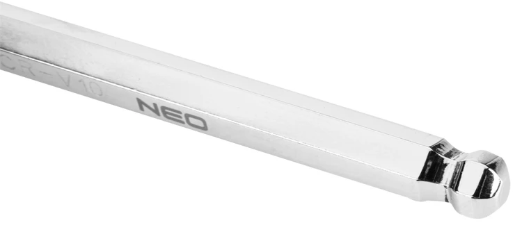 Klucze imbusowe NEO TOOLS długie kuliste 2-10 mm zestaw 8 szt.