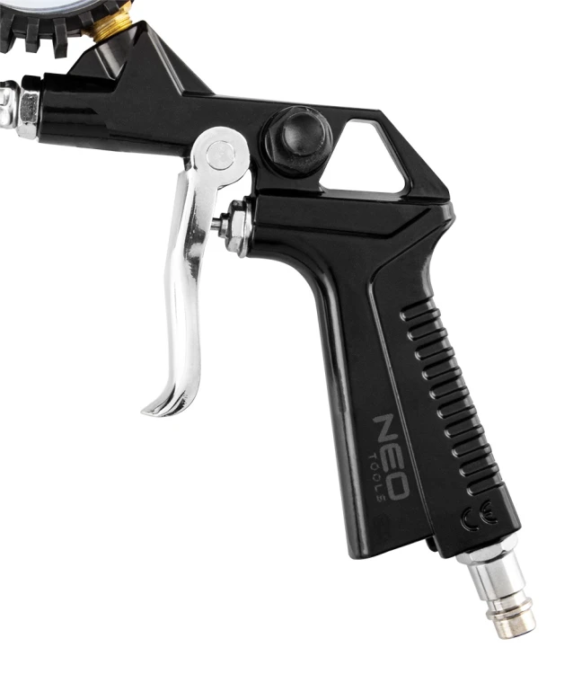Pistolet do pompowania NEO TOOLS z manometrem śr. 63 mm