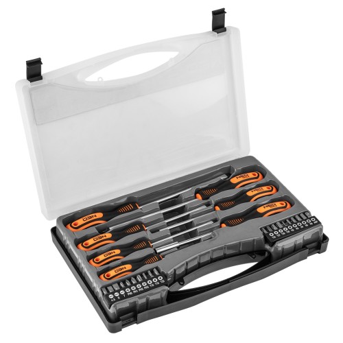 Wkrętaki i końcówki wkrętakowe NEO TOOLS zestaw 27 szt.