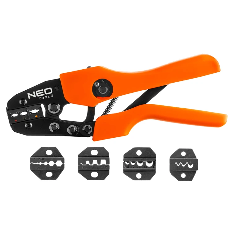 Szczypce do zaciskania końcówek NEO TOOLS zestaw 5 szczęk