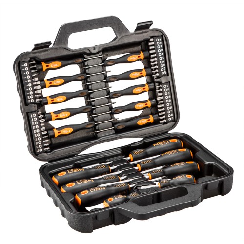 Zestaw wkrętaków i końcówek wkrętakowych NEO TOOLS 58 szt.