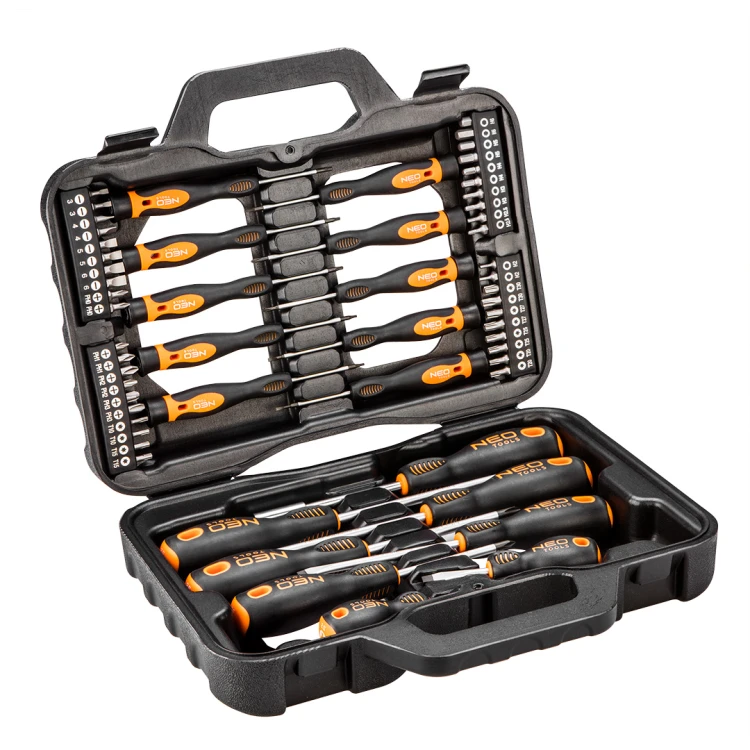 Zestaw wkrętaków i końcówek wkrętakowych NEO TOOLS 58 szt.