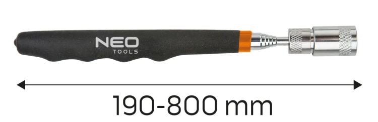 Chwytak magnetyczny teleskopowy NEO TOOLS 190-800 mm