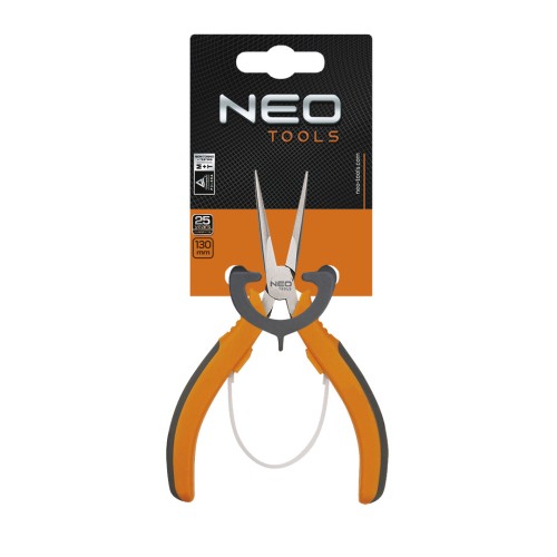 Szczypce precyzyjne wydłużone proste NEO TOOLS 130 mm