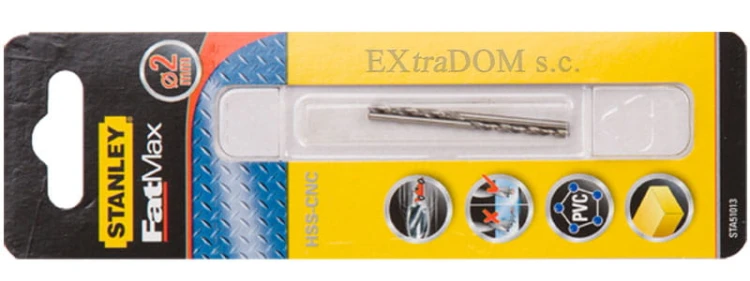 Wiertło do metalu 2mm Stanley FATMAX 2 sztuki STA51013