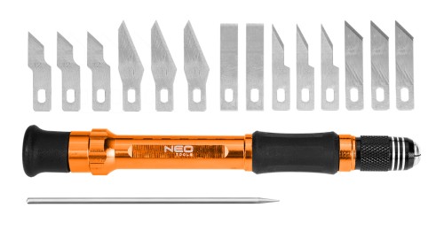 Noże precyzyjne NEO TOOLS 14 szt.