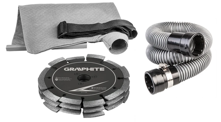 Bruzdownica GRAPHITE 2400W tarcza 150 x 22.2 mm walizka