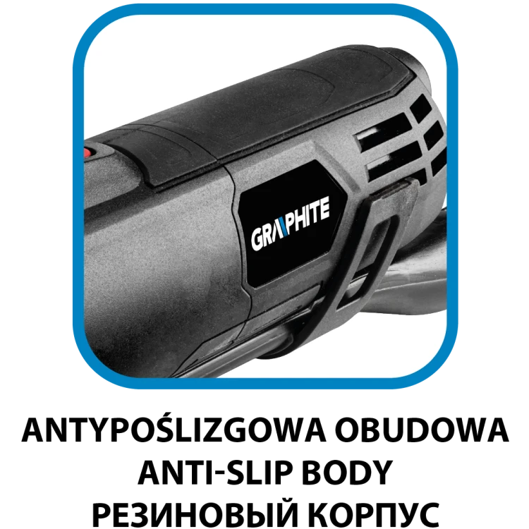 Urządzenie wielofunkcyjne 500W GRAPHITE ilość oscylacji 8000-16000 min⁻¹, walizka