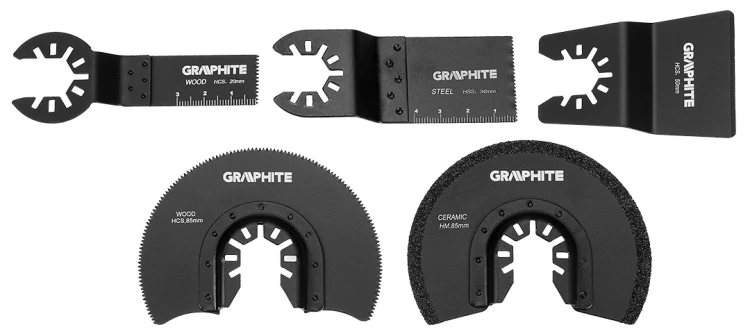 Urządzenie wielofunkcyjne 500W GRAPHITE ilość oscylacji 8000-16000 min⁻¹, walizka
