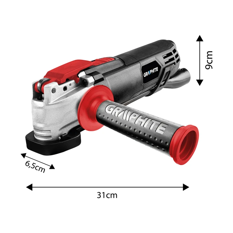 Urządzenie wielofunkcyjne 500W GRAPHITE ilość oscylacji 8000-16000 min⁻¹, walizka