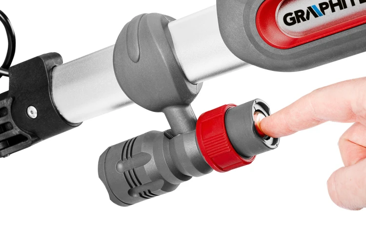 Szlifierka do gipsu GRAPHITE 710W 225mm/215 mm,okrągła i trójkątna stopa, latarka