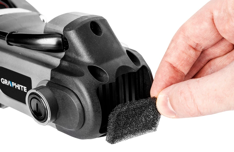 Szlifierka do gipsu GRAPHITE 710W 225mm/215 mm,okrągła i trójkątna stopa, latarka
