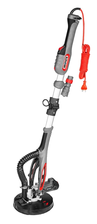 Szlifierka do gipsu GRAPHITE 710W 225mm/215 mm,okrągła i trójkątna stopa, latarka