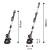 Szlifierka do gipsu GRAPHITE 800W 225mm/215 mm, led