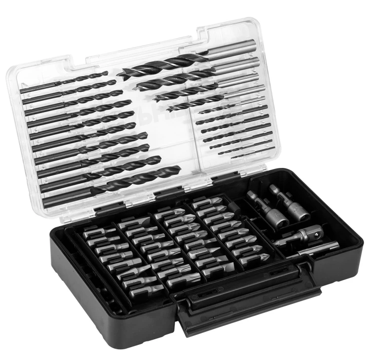 Wiertła, bity, nasadki GRAPHITE zestaw 66 szt.