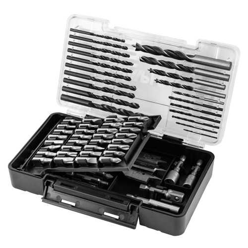 Wiertła, bity, nasadki GRAPHITE zestaw 66 szt.