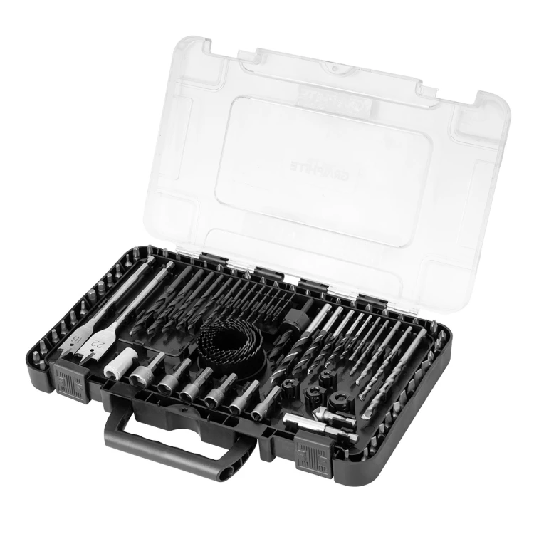 Wiertła, bity, nasadki GRAPHITE zestaw 90 szt.