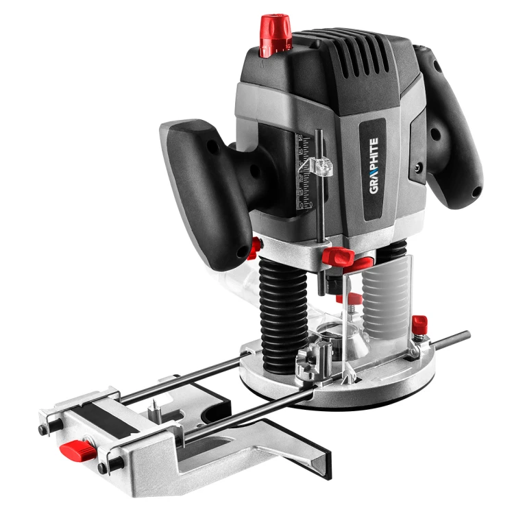 Frezarka górnowrzecionowa GRAPHITE 1300W, uchwyt 6-12 mm