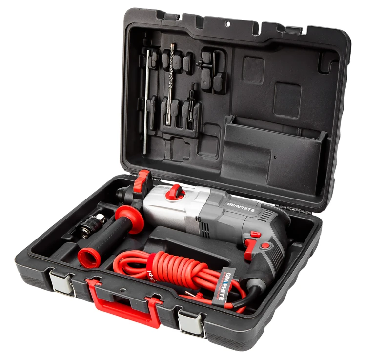 Młotowiertarka GRAPHITE SDS+ 800W, 2.8J, walizka