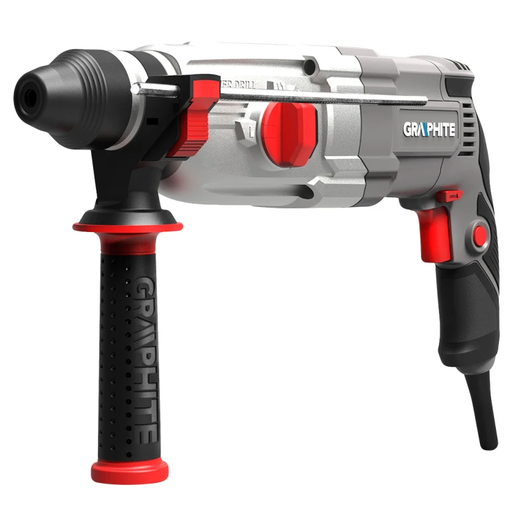 Młotowiertarka GRAPHITE SDS+ 900W, walizka