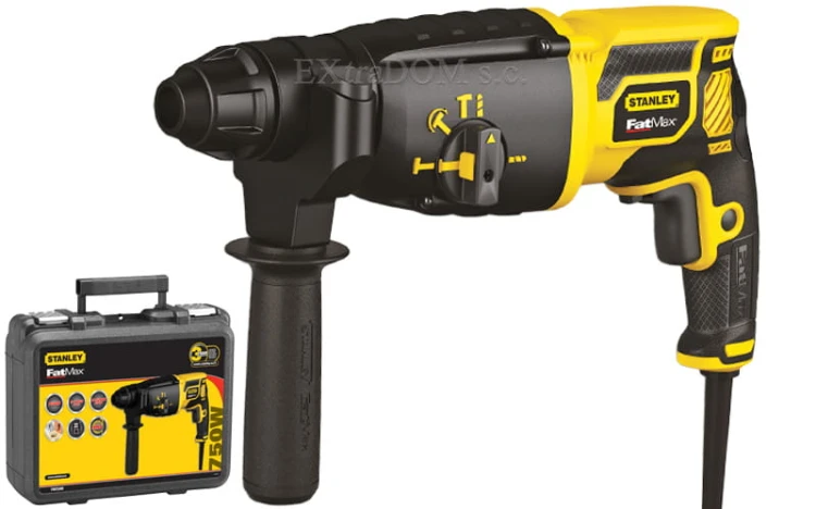 łotowiertarka Stanley Fatmax SDS-plus 750W 1,5J walizka + akcesoria FME500K-QS