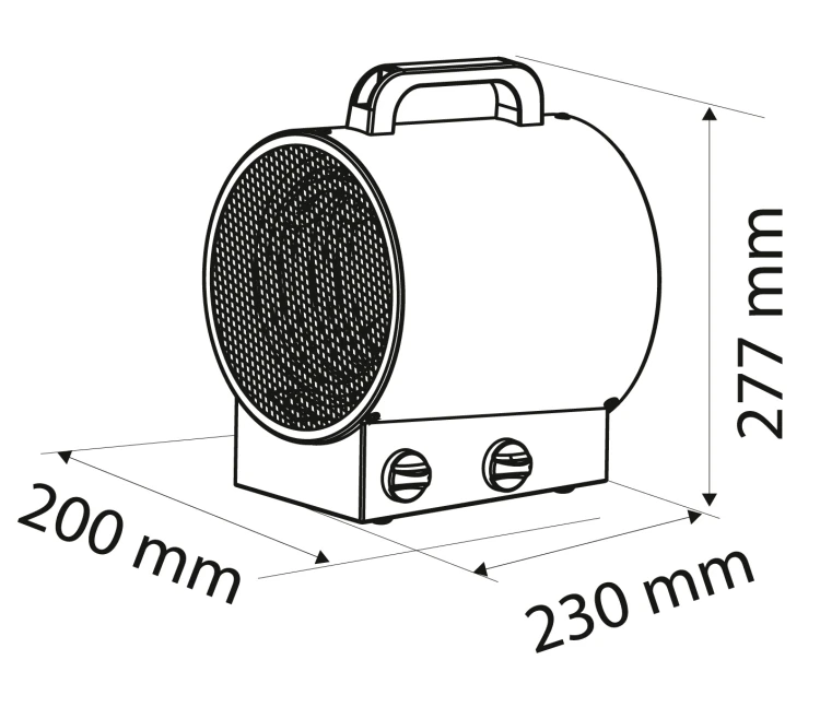 Nagrzewnica elektryczna 2kW NEO TOOLS przemysłowa