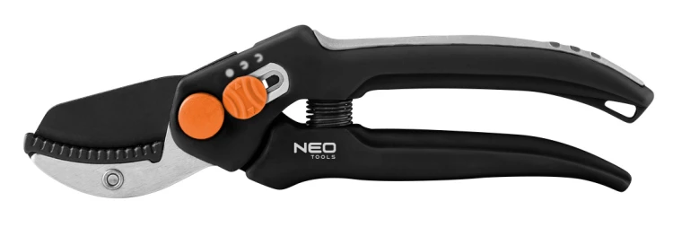 Sekator kowadełkowy 185 mm NEO TOOLS zakres do 15 mm, regulowany rozstaw