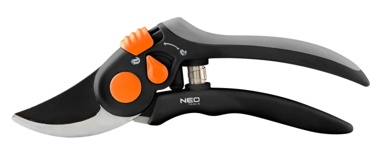 Sekator by-pass 200 mm NEO TOOLS zakres do 18 mm, regulowany rozstaw