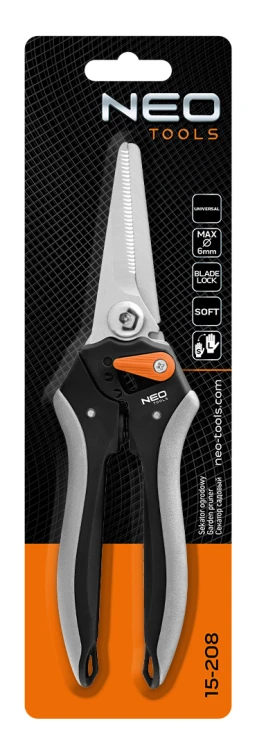 Sekator uniwersalny 210 mm NEO TOOLS zakres do 6 mm, regulowany rozstaw