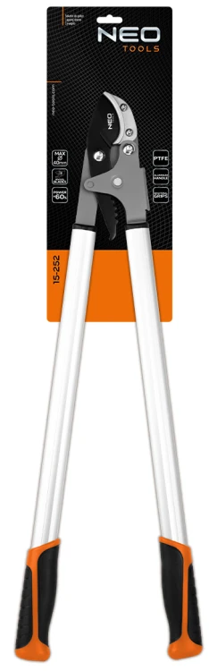 Kowadełkowy sekator do gałęzi 765 mm NEO TOOLS zakres do 40 mm, przekładnia zwiększająca siłę nacisku o 60%