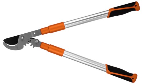 Sekator do gałęzi by-pass 665 mm NEO TOOLS  zakres do 42 mm, przekładnia, teleskopowe uchwyty