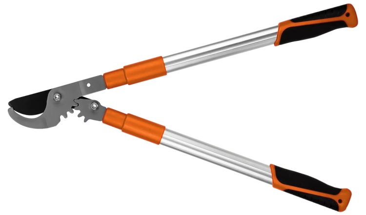 Sekator do gałęzi by-pass 665 mm NEO TOOLS  zakres do 42 mm, przekładnia, teleskopowe uchwyty