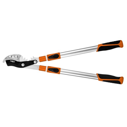 Kowadełkowy sekator do gałęzi 670 mm NEO TOOLS zakres do 42 mm, przekładnia zwiększajaca siłe nacisku o 40%,