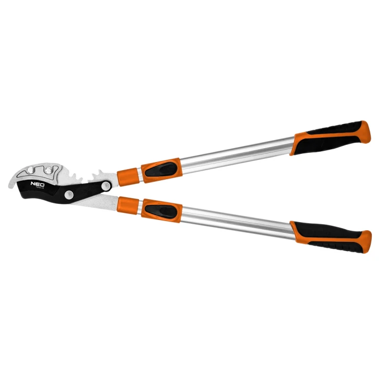 Kowadełkowy sekator do gałęzi 670 mm NEO TOOLS zakres do 42 mm, przekładnia zwiększajaca siłe nacisku o 40%,