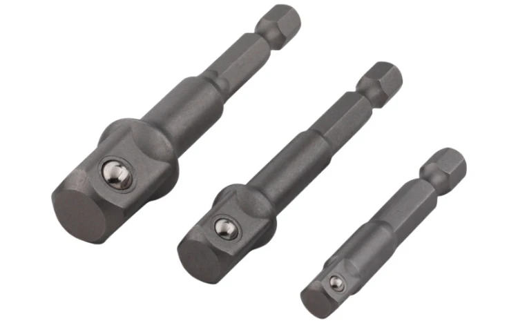 Adaptery do kluczy nasadowych 3 szt.: 1/2” 3/8” 1/4”, trzpień 6-kątny Wolfcraft 8797000