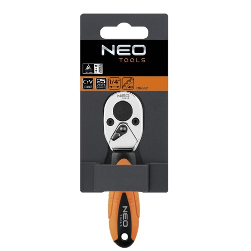 Grzechotka do bitów 1/4" NEO TOOLS  105 mm