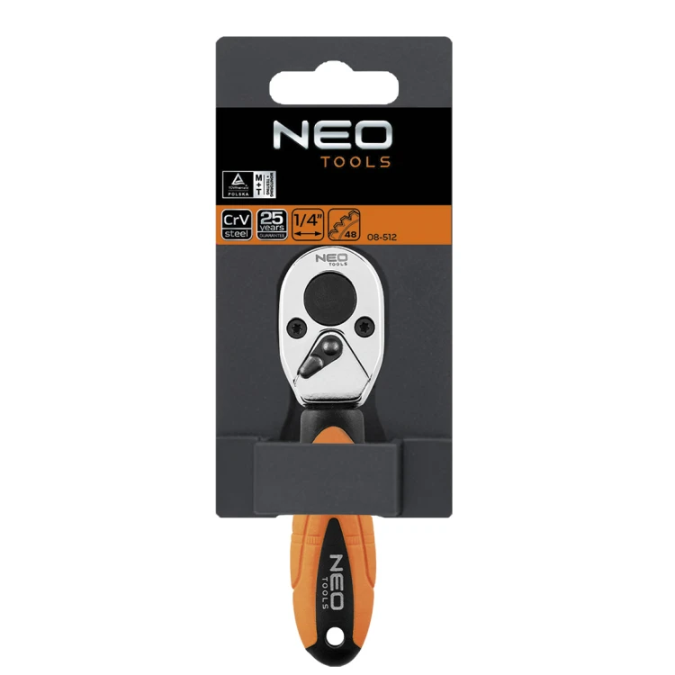 Grzechotka do bitów 1/4" NEO TOOLS  105 mm
