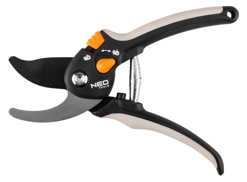 Sekator by-pass 200 mm NEO TOOLS zakres do 18 mm, regulowany rozstaw.