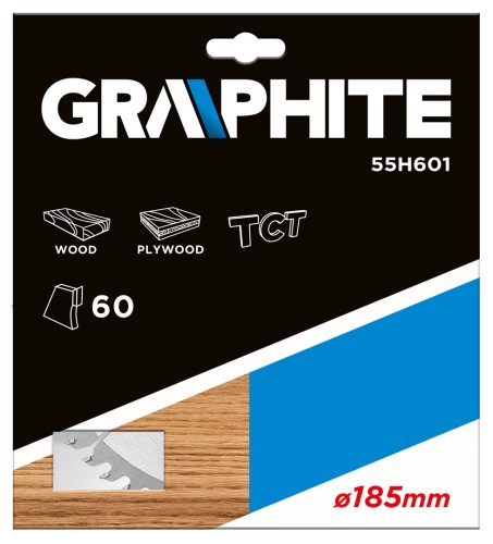 Tarcza do pilarki widiowa GRAPHITE 185 x 30 mm 60 zębów