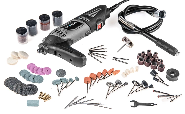 Miniszlifierka GRAPHITE 170W obroty 8000-35000 min⁻¹