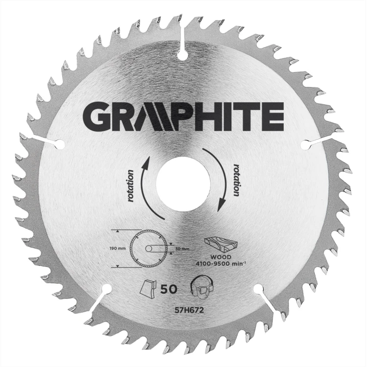 Tarcza do pilarki widiowa GRAPHITE 190 x 30 mm 50 zębów