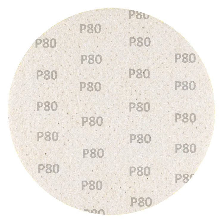 Krążki ścierne GRAPHITE perforowane na rzep z otworami 225 mm P80 5 szt.