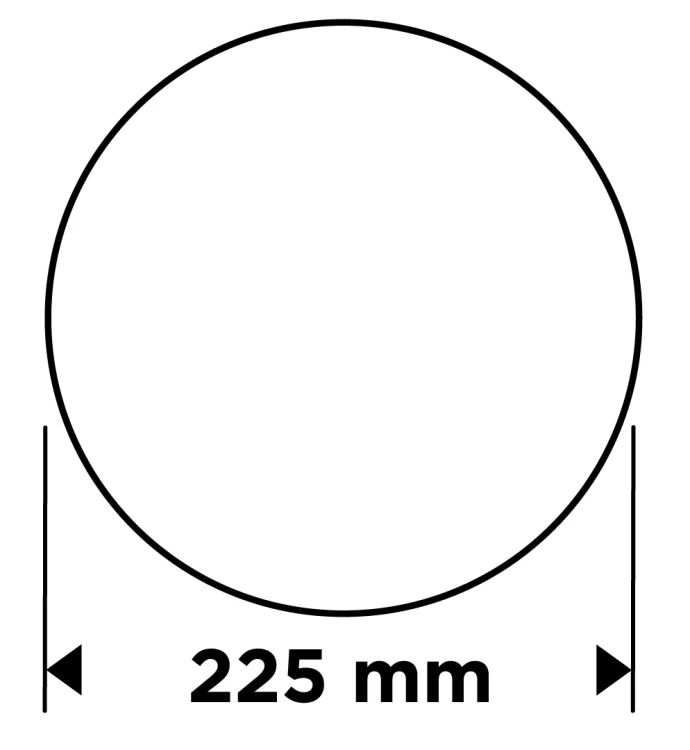 Krążki ścierne GRAPHITE perforowane na rzep z otworami 225 mm P220 5 szt.