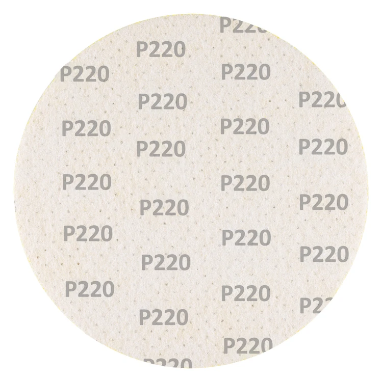 Krążki ścierne GRAPHITE perforowane na rzep z otworami 225 mm P220 5 szt.