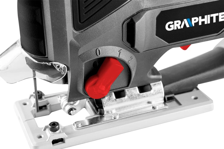 Wyrzynarka GRAPHITE 600W ilość suwów 800-3000 min-1 z uchwytem za korpus