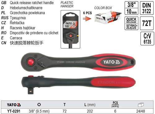 Grzechotka 3/8 Yato