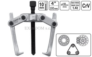 Ściągacz dwuramienny do łożysk Yato 100mm CrV - 2516
