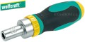 Wkrętak z grzechotką Wolfcraft + 5 koncówek 1237000