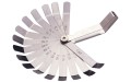 Szczelinomierz listkowy gięty 100mm, 16 listków, 0,05 - 1mm, SATA 09402