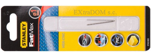 Wiertło do metalu 1mm Stanley FATMAX 2 sztuki STA51003